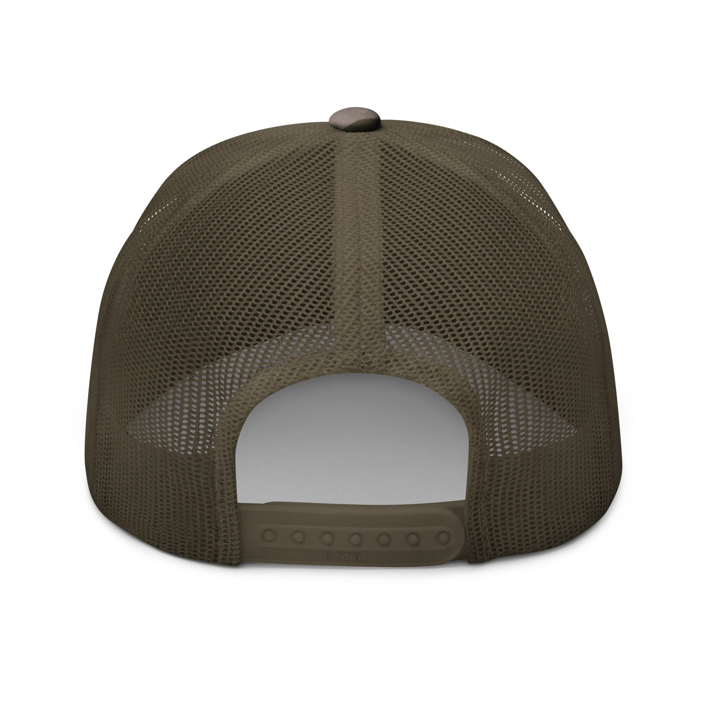 Whole Armor Black Monogram Camouflage trucker hat