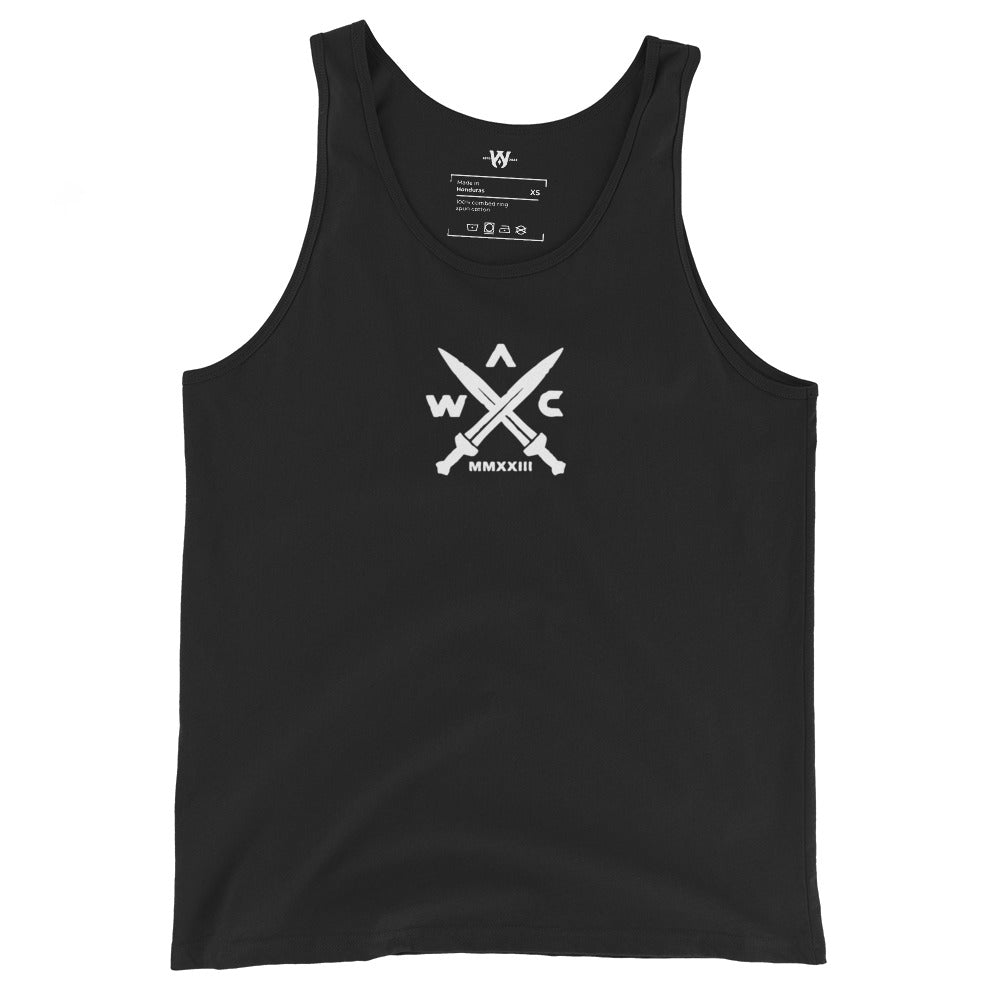 Dark WAC Crossed Swords Unisex Tank Top