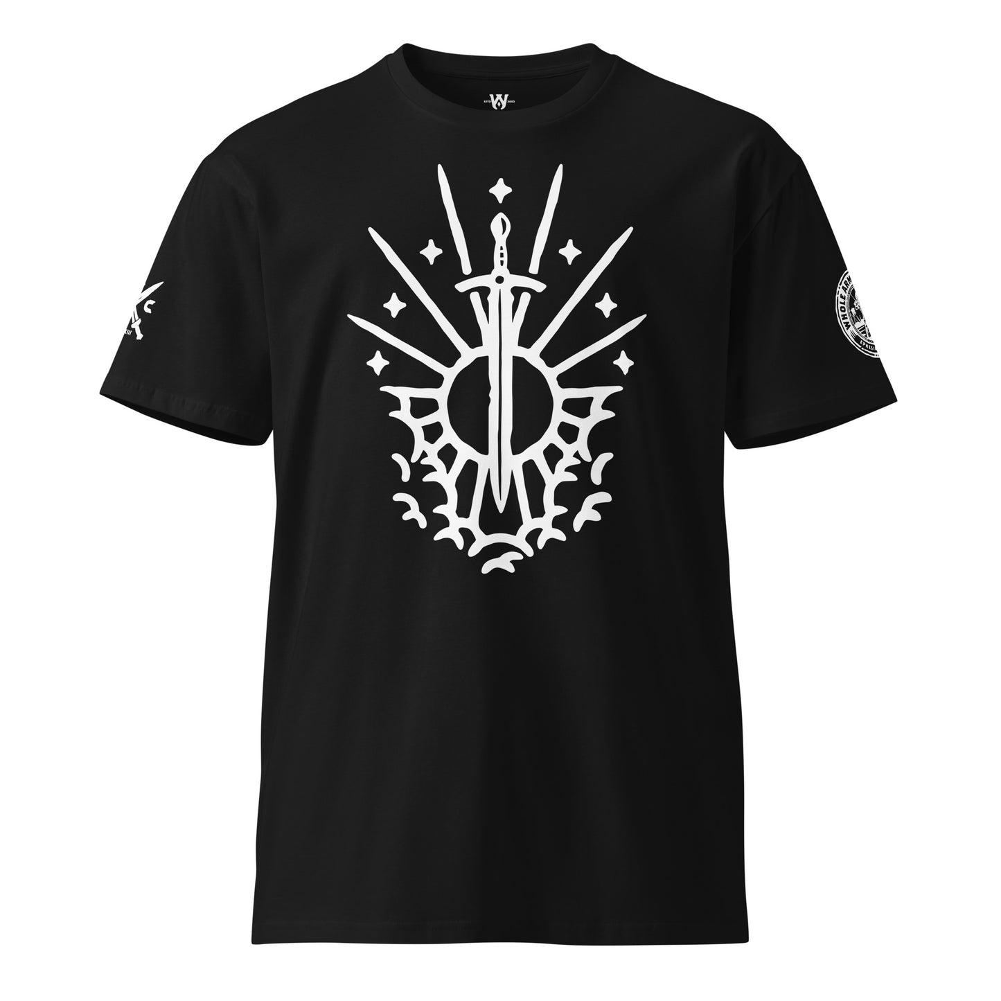 Rev 1:16 White Sword of the Spirit Men's Premium Cotton Tshirt