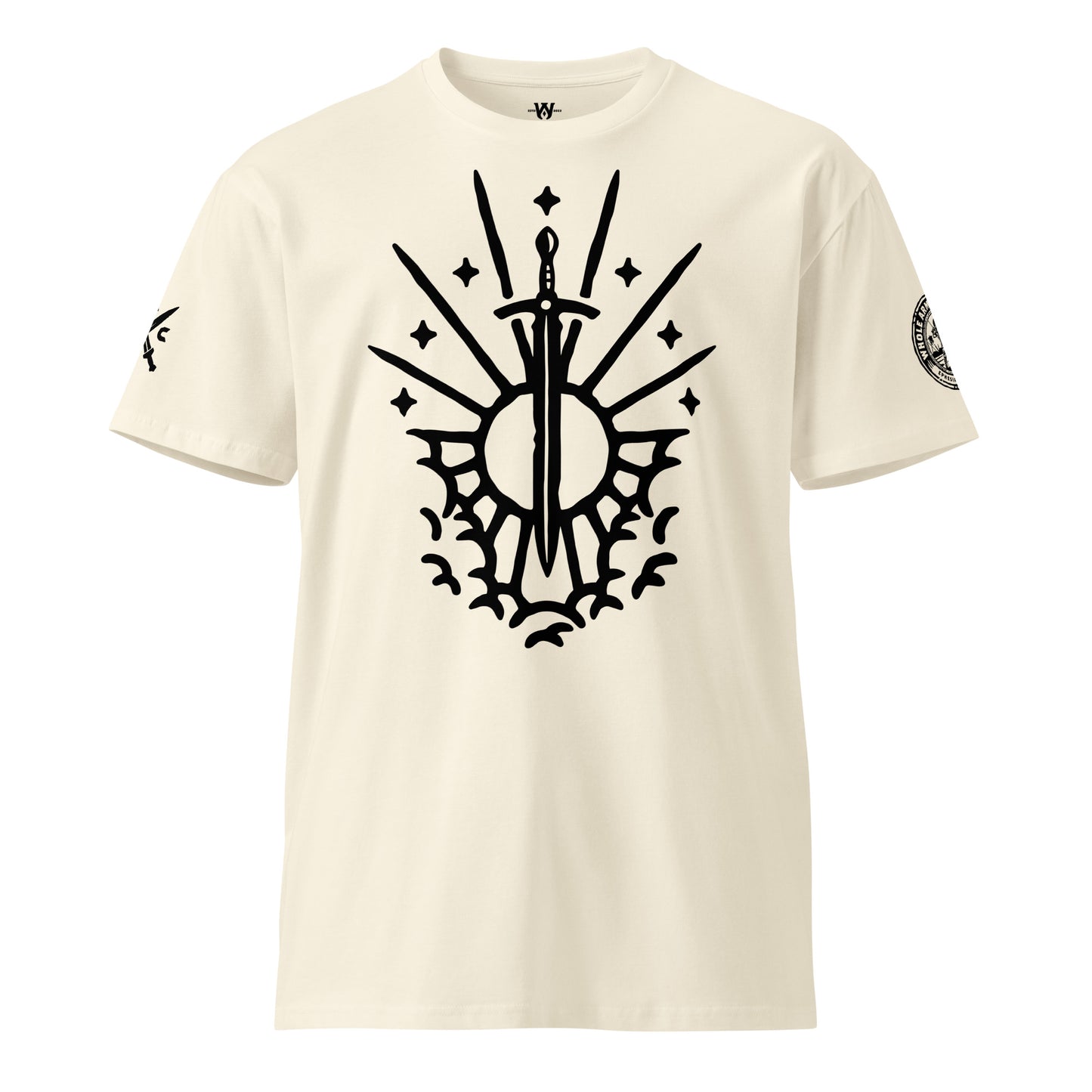 Rev 1:16 Black Sword of the Spirit Men's Premium Cotton Tshirt