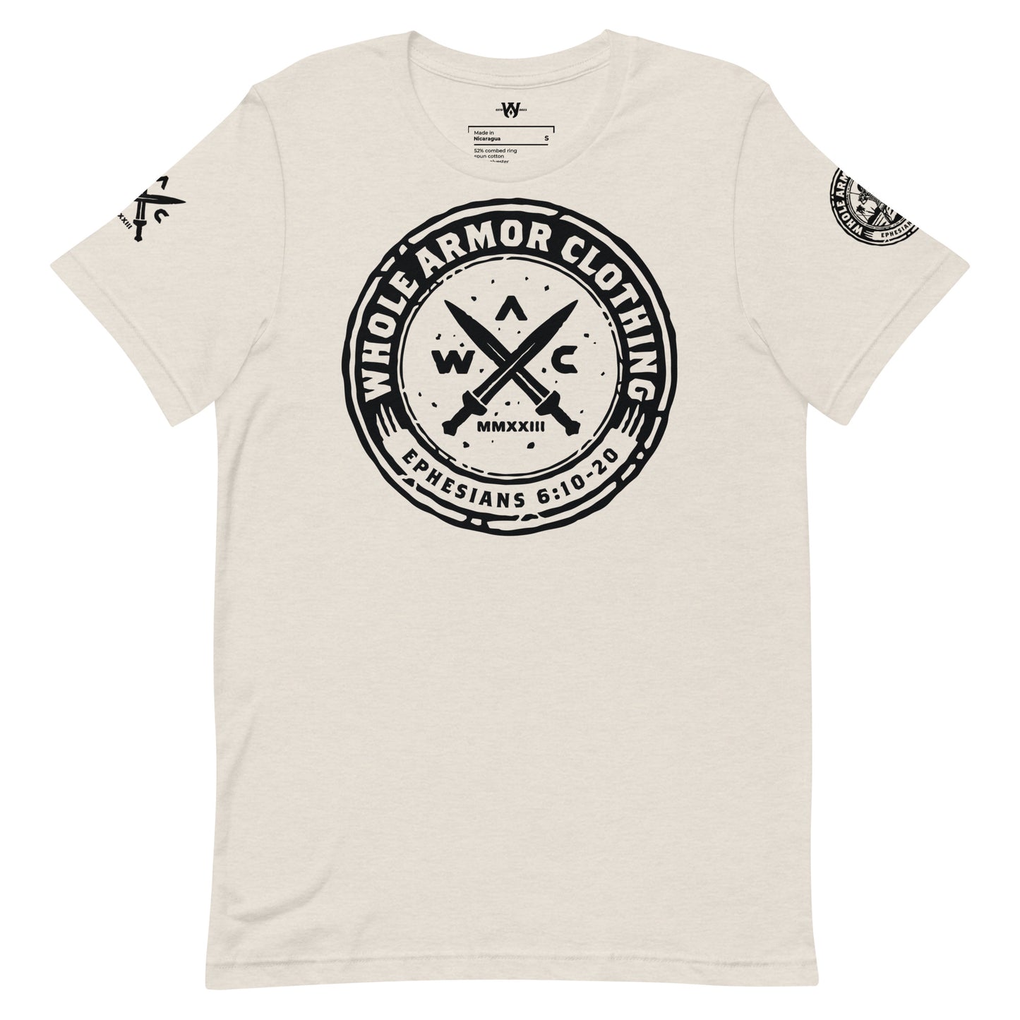 Whole Armor Clothing Crossed Swords Dark Logo Unisex T-shirt