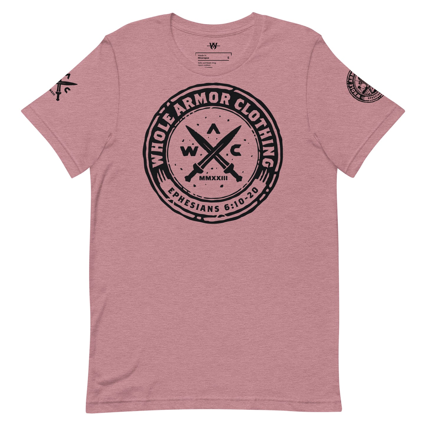 Whole Armor Clothing Crossed Swords Dark Logo Unisex T-shirt