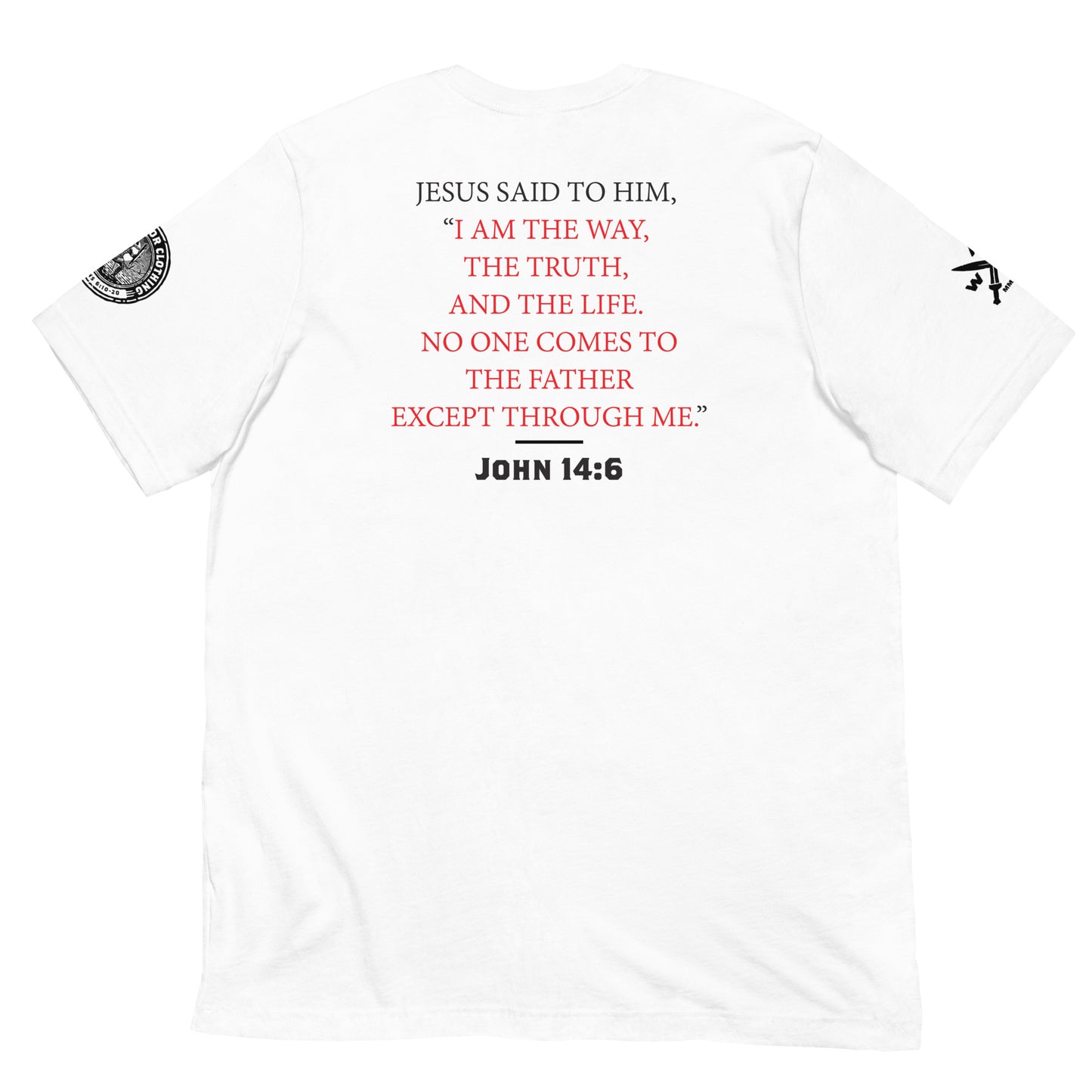 John 14:6 Jesus Truth White Unisex T-Shirt - Whole Armor Clothing