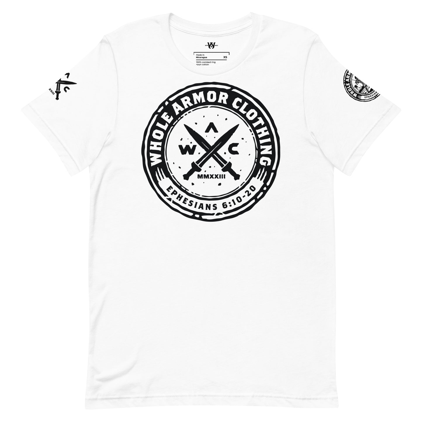 Whole Armor Clothing Crossed Swords Dark Logo Unisex T-shirt