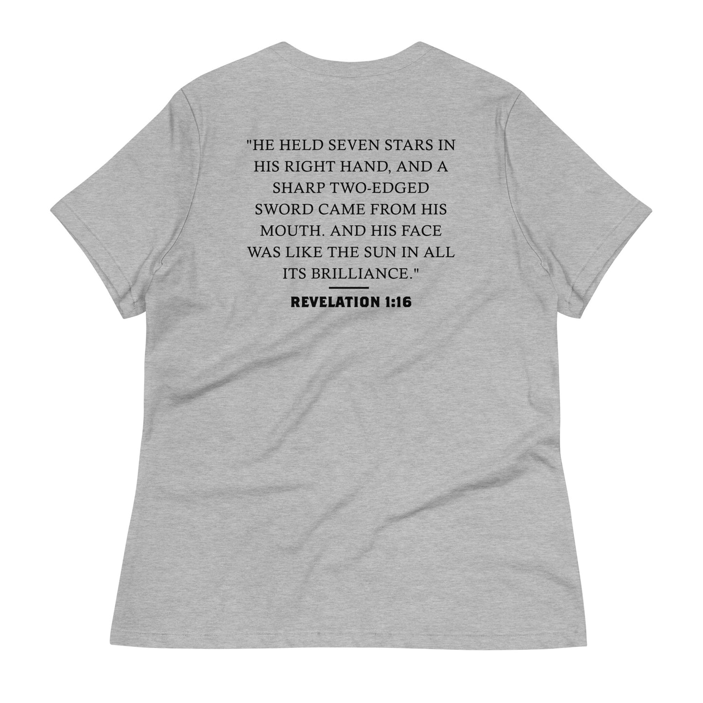 Women's Revelation 1:16 Sword and Sun T-shirt Light