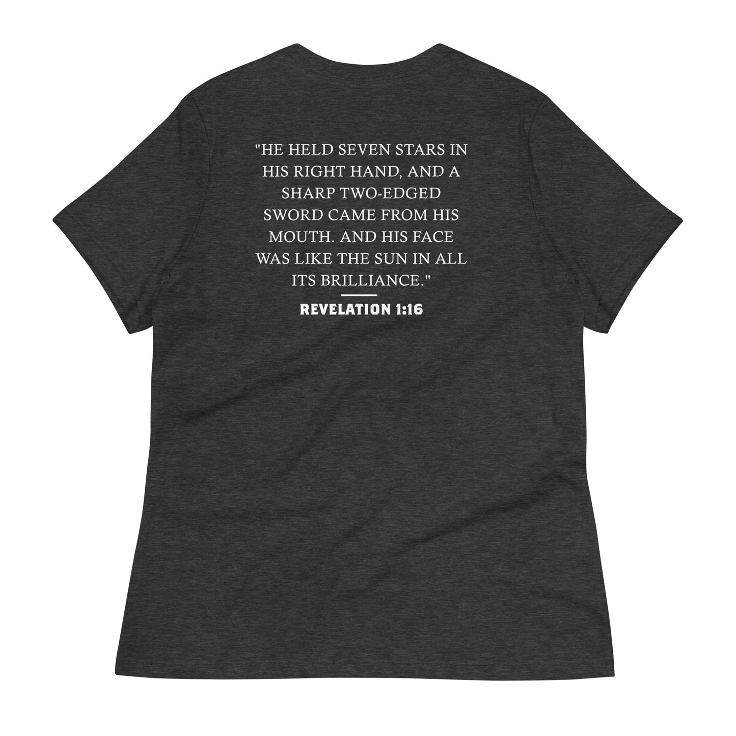 Women's Revelation 1:16 Sword and Sun T-shirt Dark