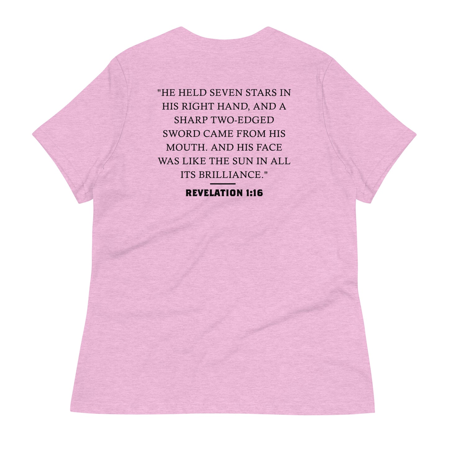 Women's Revelation 1:16 Sword and Sun T-shirt Light