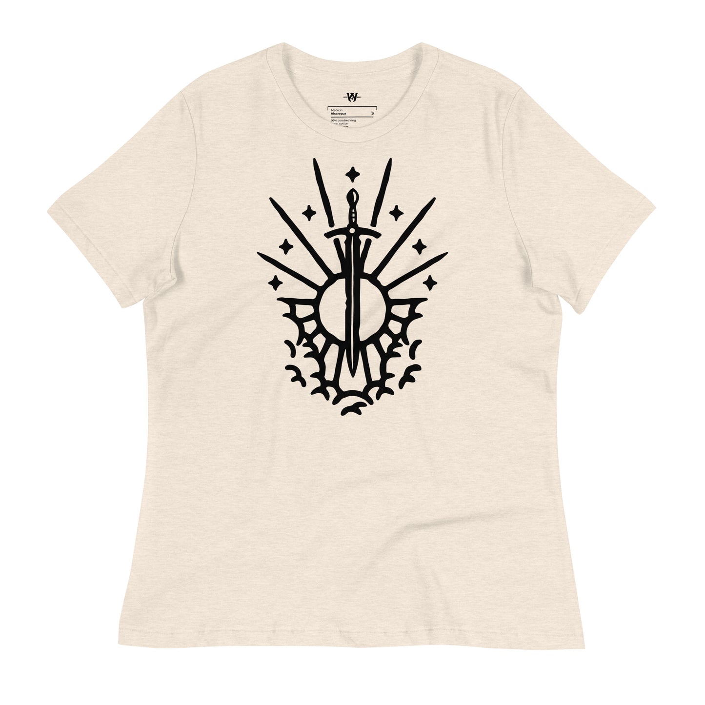 Women's Revelation 1:16 Sword and Sun T-shirt Light