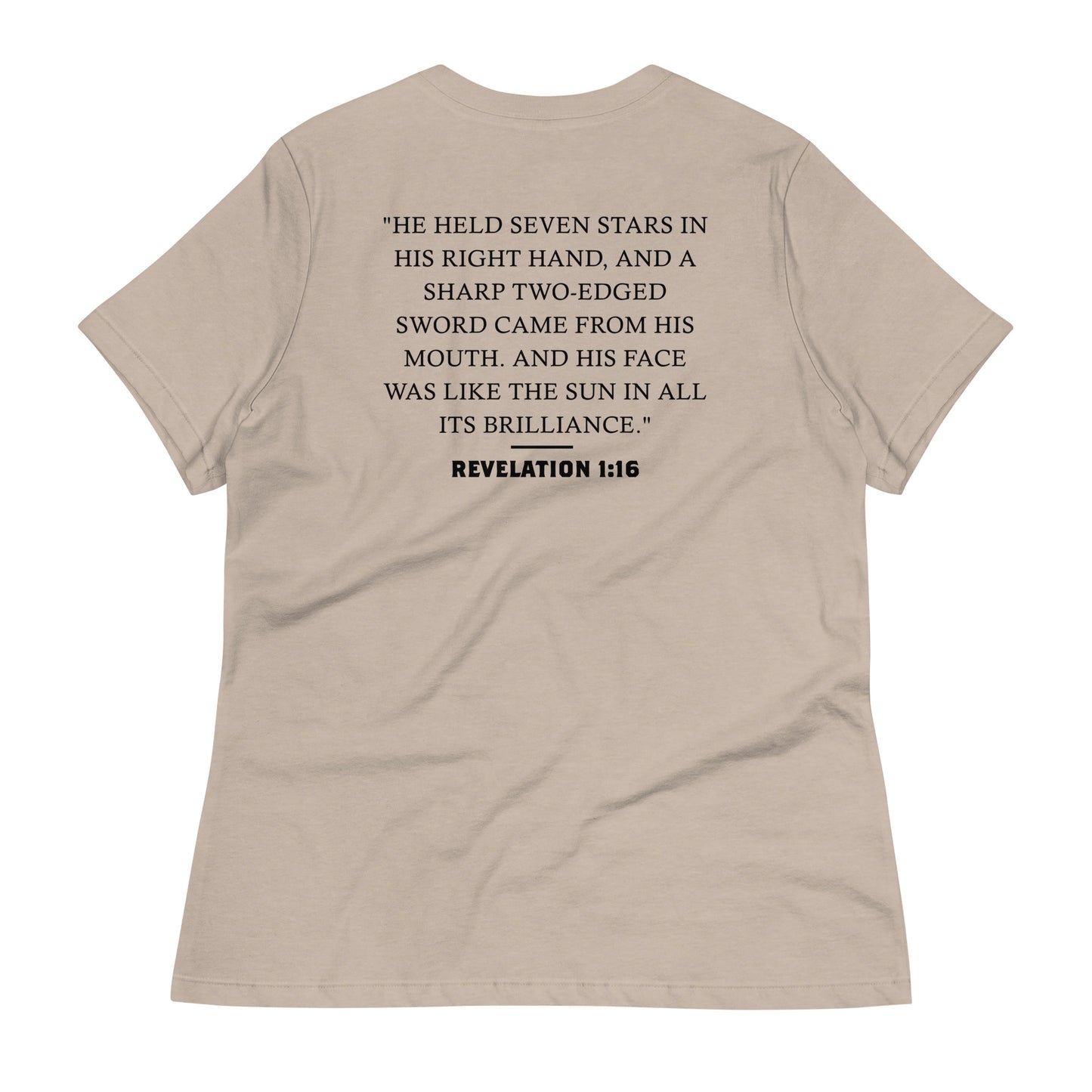 Women's Revelation 1:16 Sword and Sun T-shirt Light