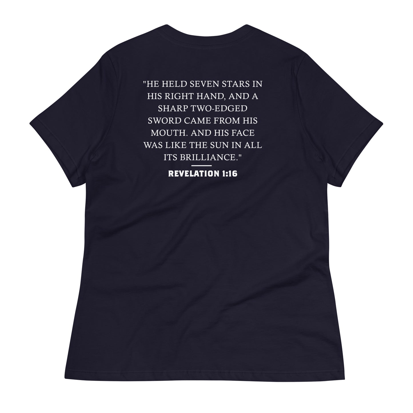 Women's Revelation 1:16 Sword and Sun T-shirt Dark