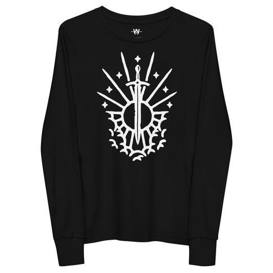 Rev 1:16 White Sword of the Spirit Youth Long Sleeve Tee