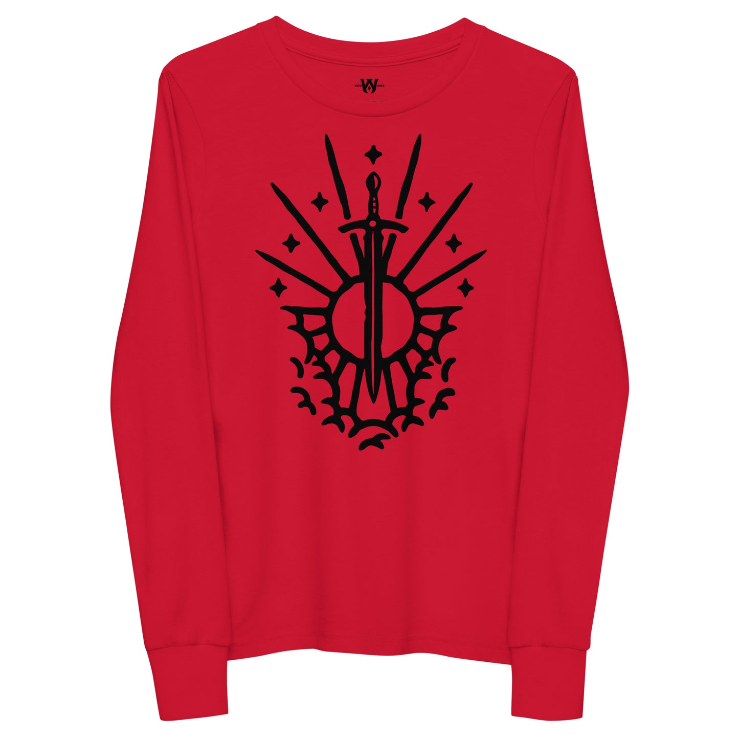 Rev 1:16 Black Sword of the Spirit Youth Long Sleeve Tee