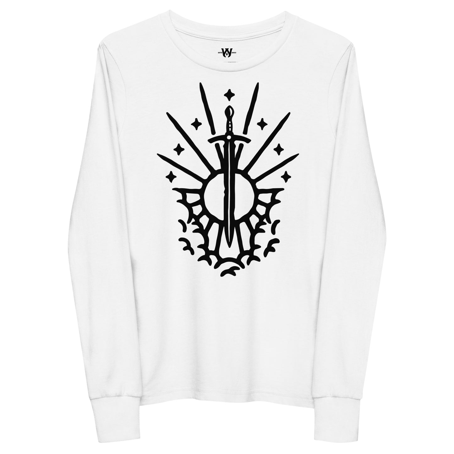 Rev 1:16 Black Sword of the Spirit Youth Long Sleeve Tee